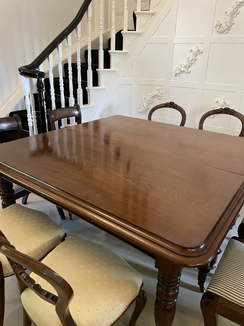 Rare Irish 12/14 Seater Metamorphic Antique Victorian Superb Quality Figured Mahogany Dining Table - Image 17